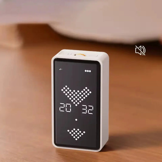 Timer Digital Para Juegos De Mesa Magnético Por Gravedad Blanco Lisa