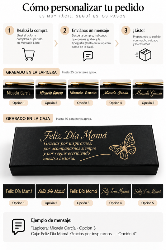Pluma fuente personalizada · Roja