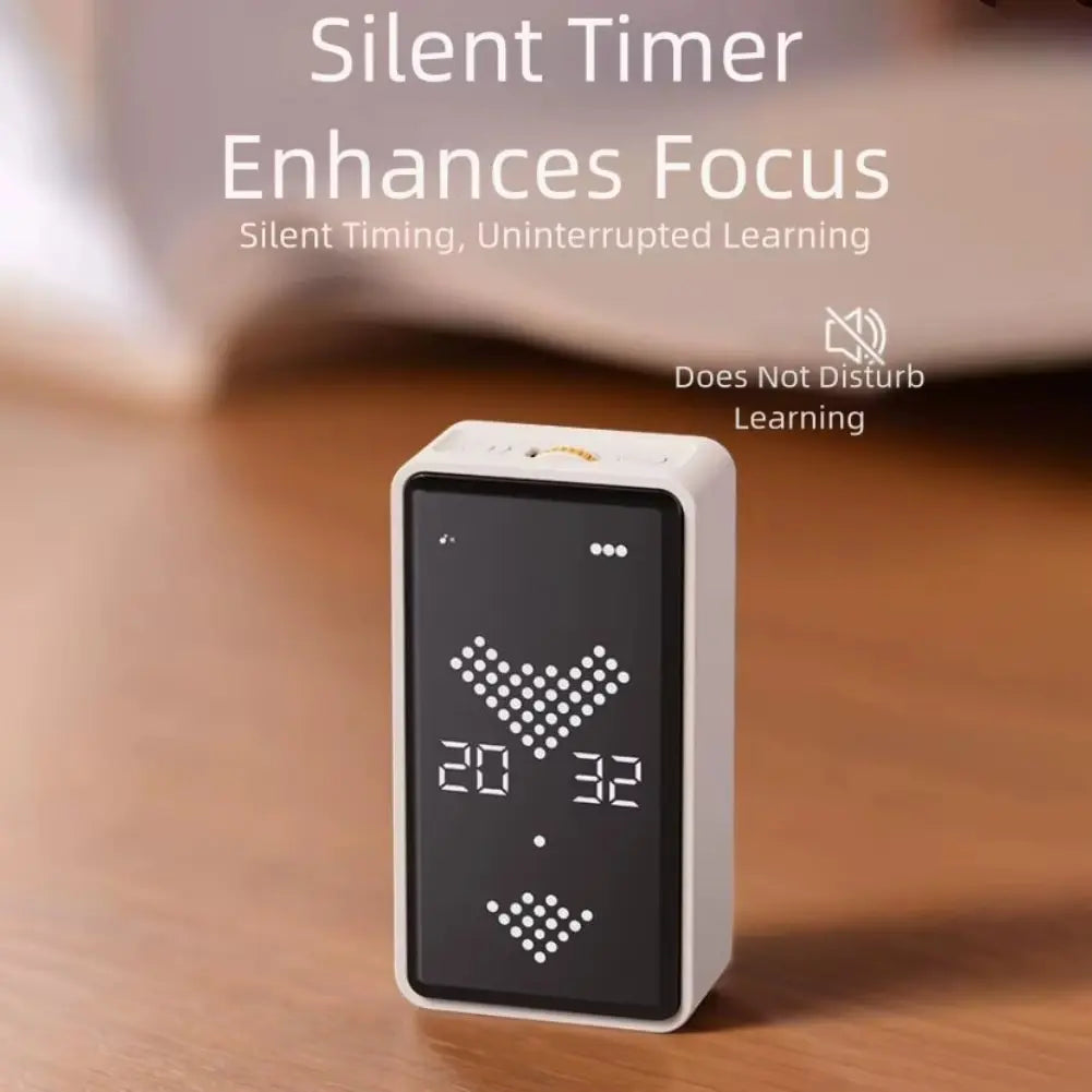 Timer Digital Para Juegos De Mesa Magnético Por Gravedad Blanco Lisa