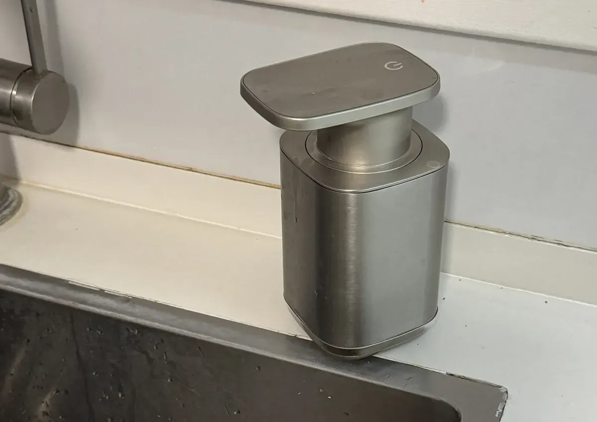 Dispenser Automático jabón líquido/shampoo/Detergente Acero Inoxidable Usb-c