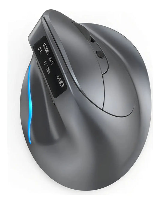 Mouse Vertical Inalámbrico Gamer Zelotes F26C Ergonómico RGB Bluetooth