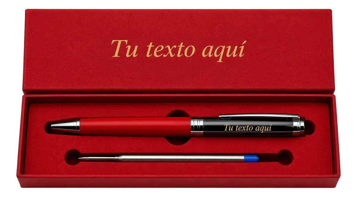Lapicera roller personalizada · Roja