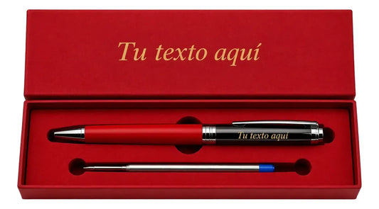 Lapicera roller personalizada · Roja
