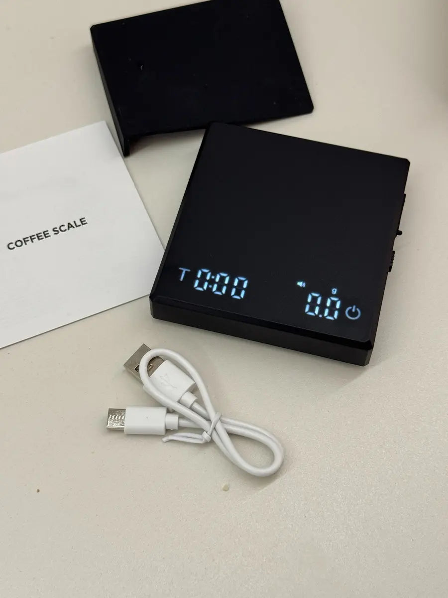 Balanza Digital Barista Recargable Usb-c Alta Precisión Negro 2 Kg