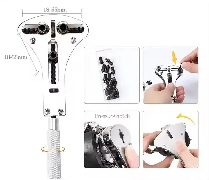 Kit Set De Herramientas Para Reparación De Relojes con Prensa