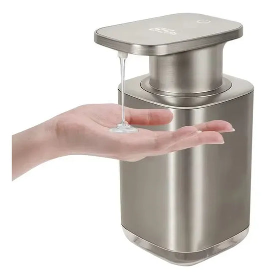 Dispenser Automático jabón líquido/shampoo/Detergente Acero Inoxidable Usb-c
