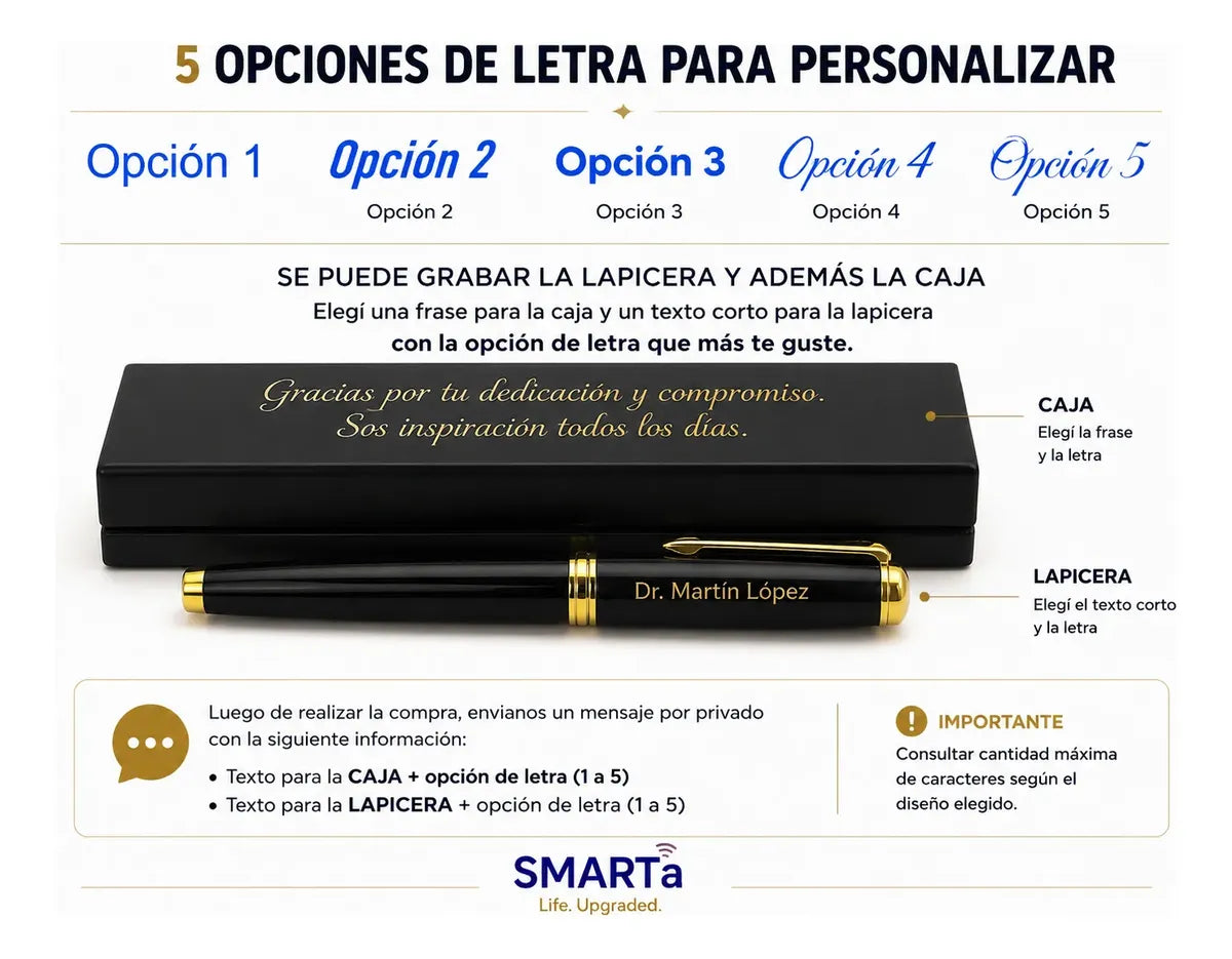 Pluma fuente personalizada · Roja