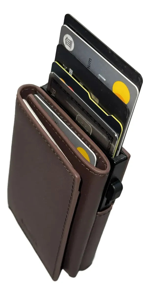 Billetera SMARTa RFID marrón