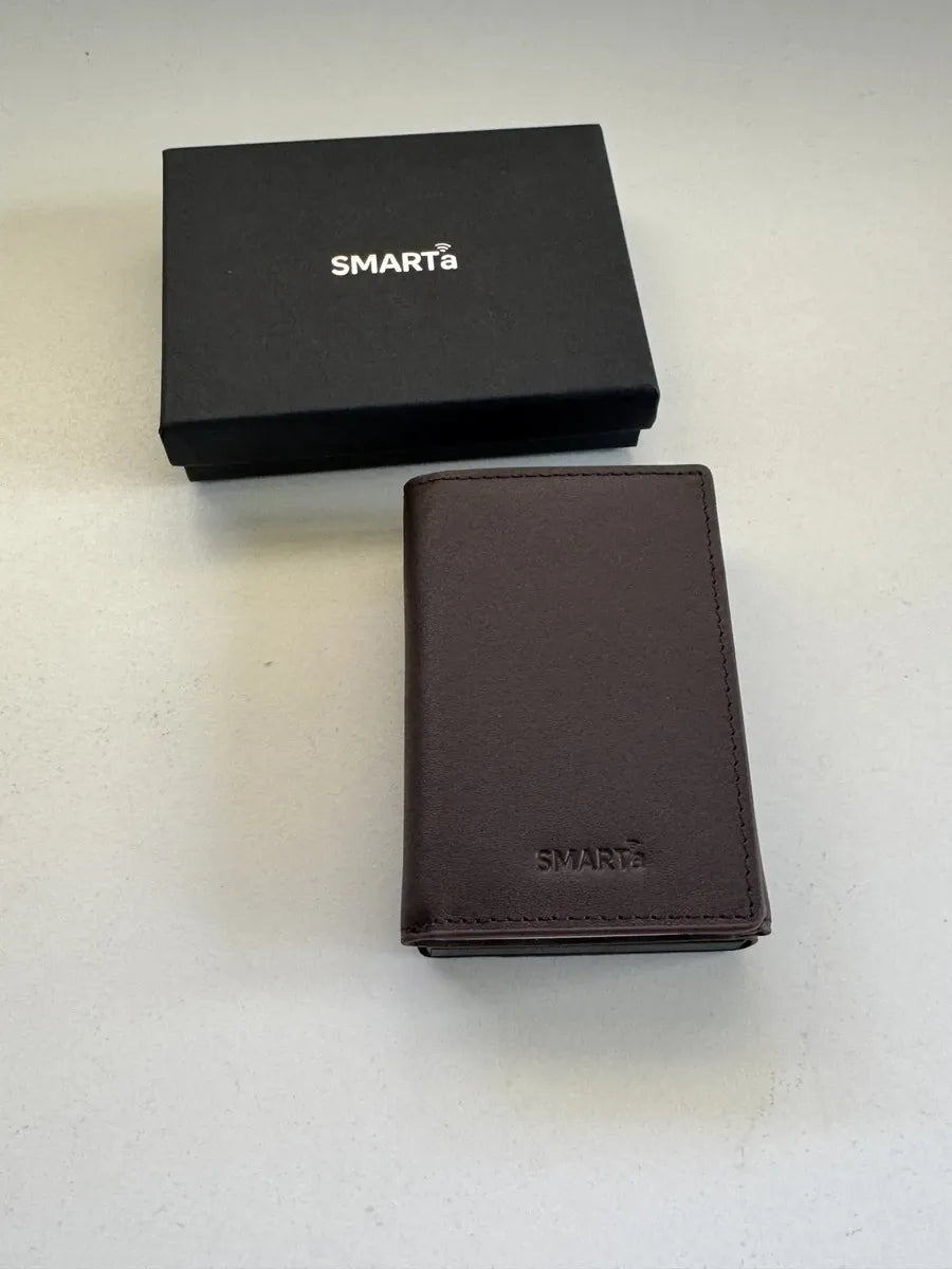 Billetera SMARTa RFID marrón