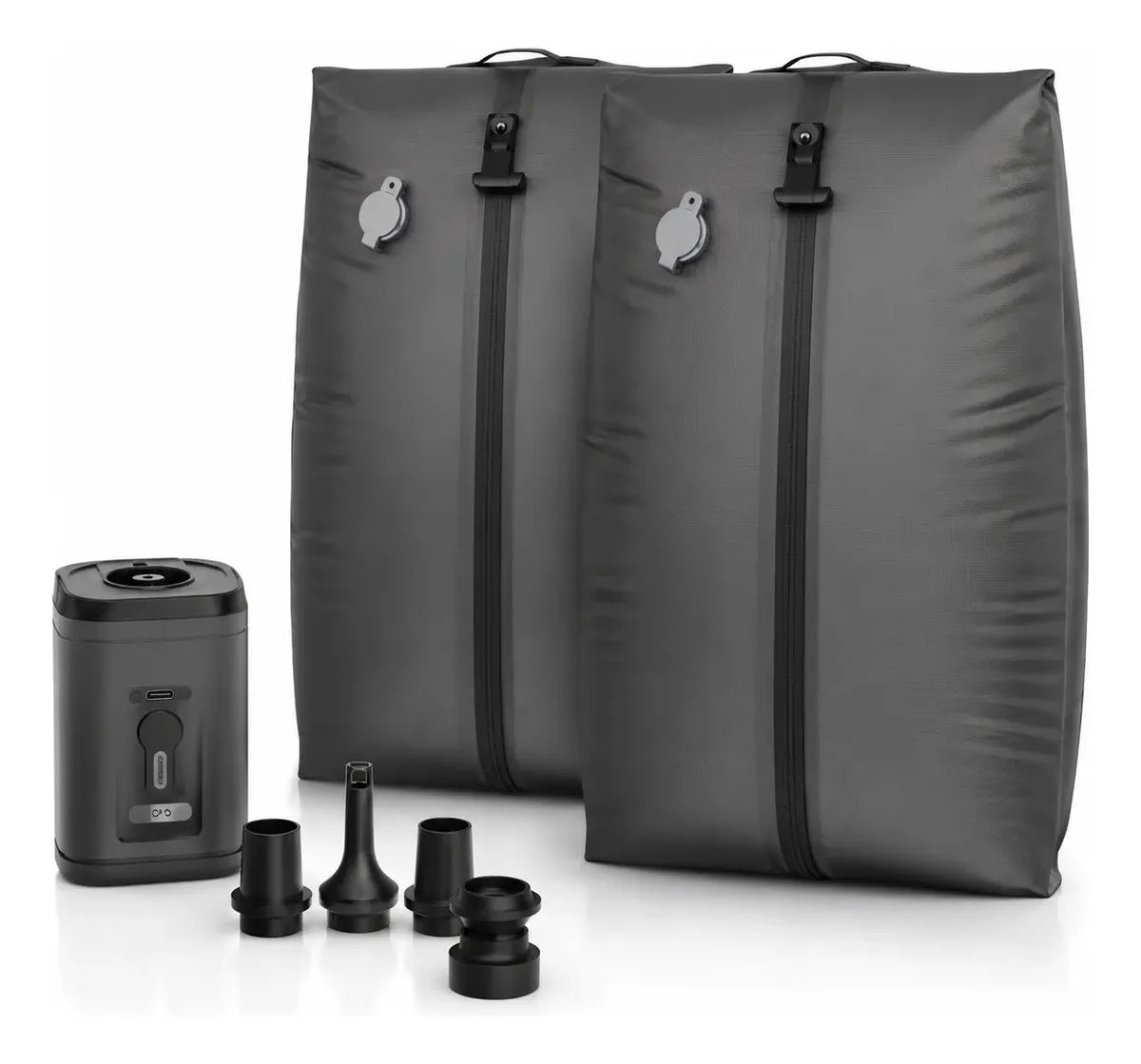 Set 2 Bolsas De Compresión Para Viaje 28L + Bomba Recargable