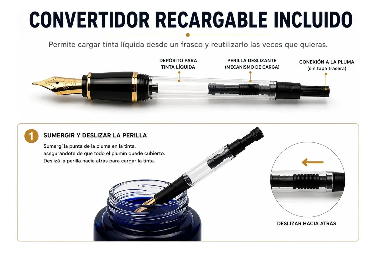 Pluma fuente personalizada · Roja