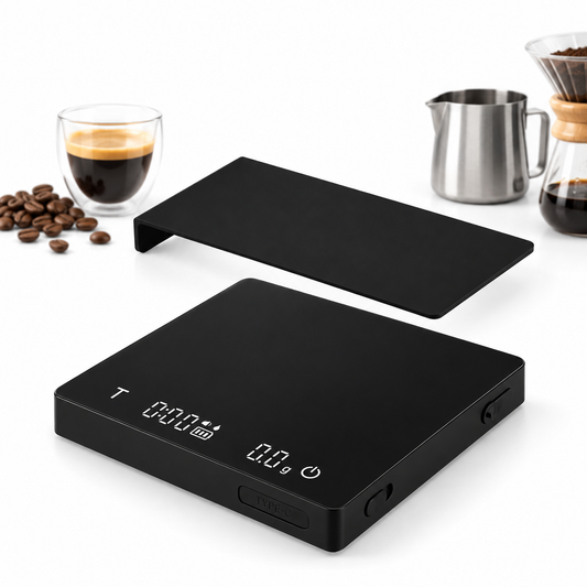 Balanza Digital Barista Recargable Usb-c Alta Precisión Negro 2 Kg