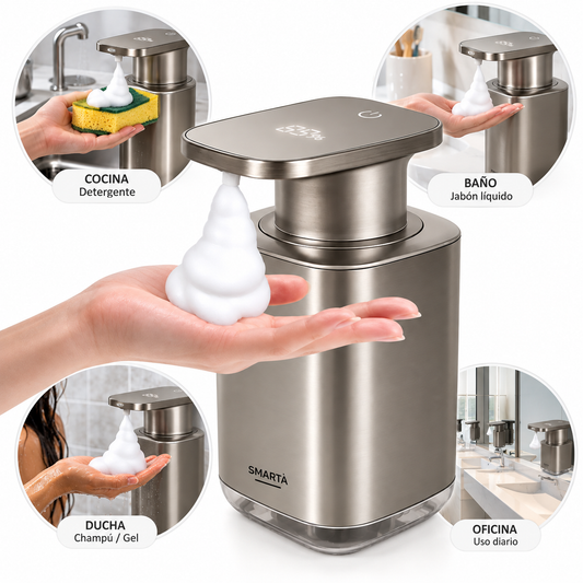 Dispenser Automático De Espuma de Acero Inoxidable Usb-C