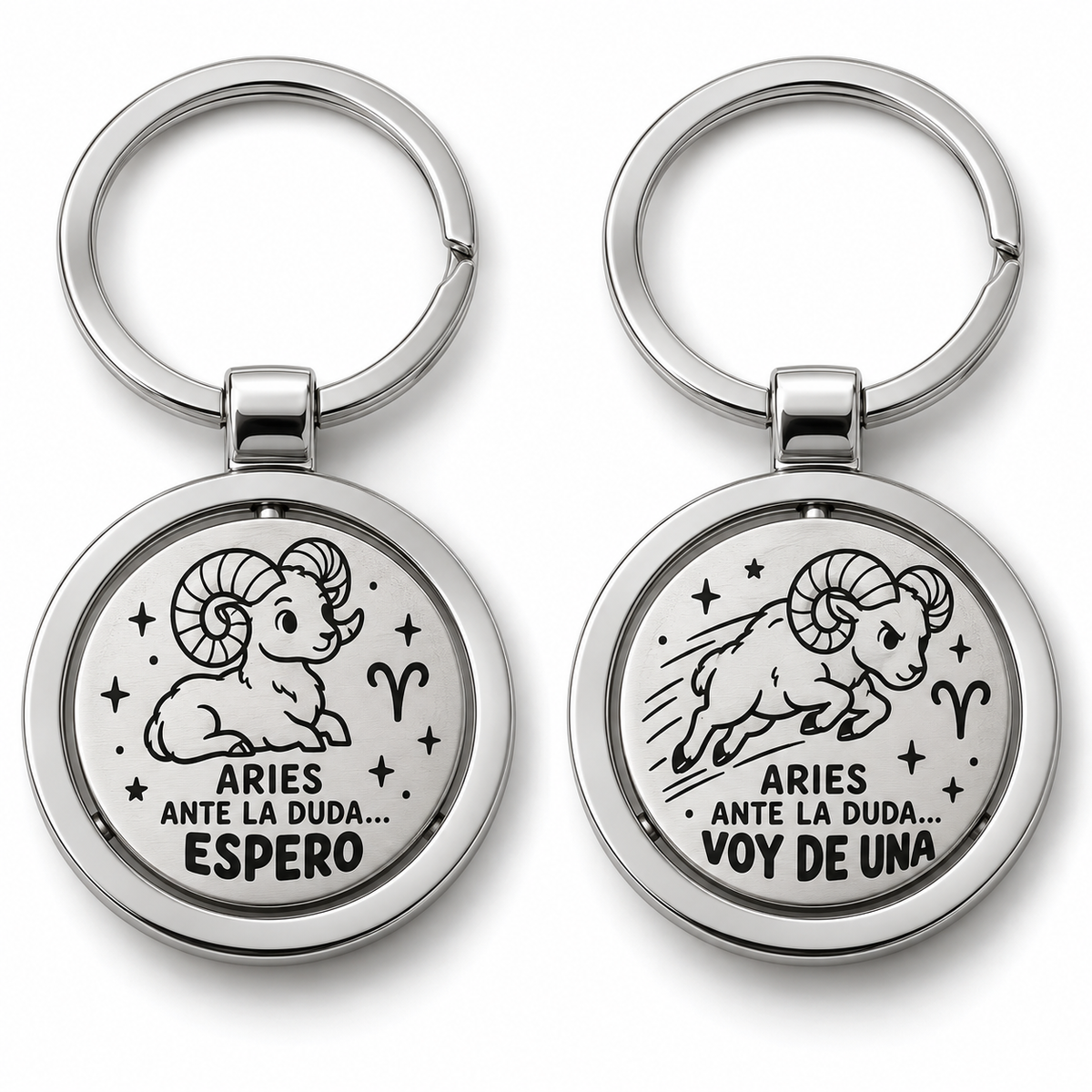 Llavero Spinner Giratorio De Decisiones Signos Del Zodíaco