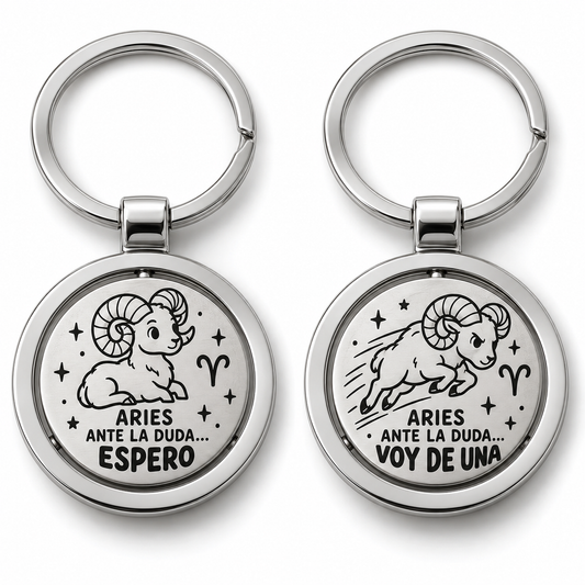 Llavero Spinner Giratorio De Decisiones Signos Del Zodíaco
