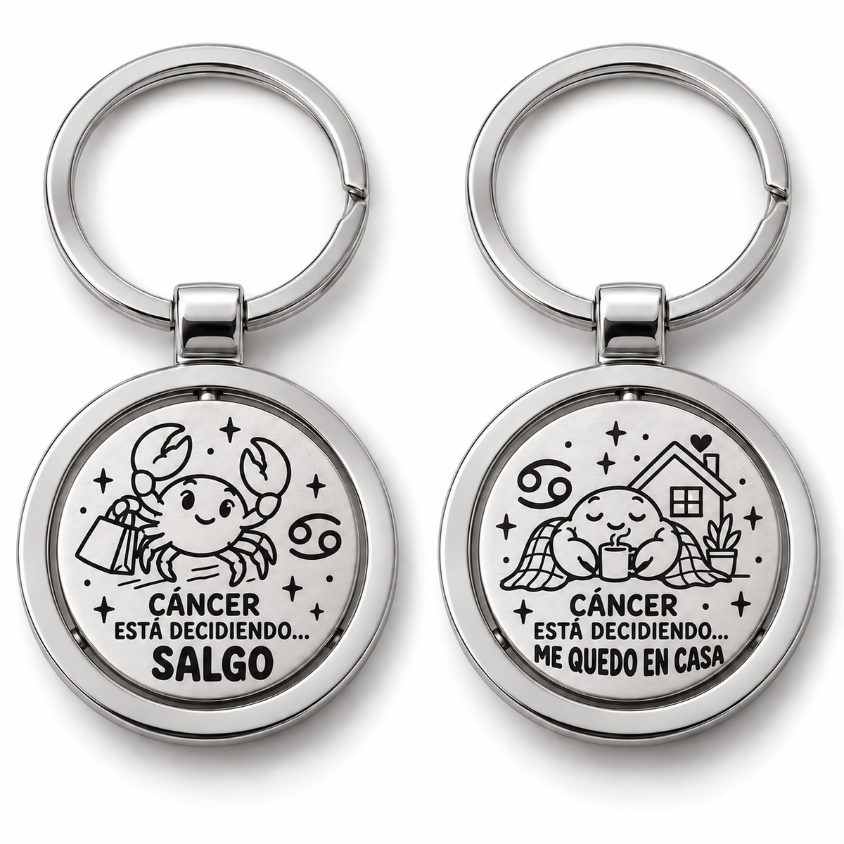 Llavero Spinner Giratorio De Decisiones Signos Del Zodíaco