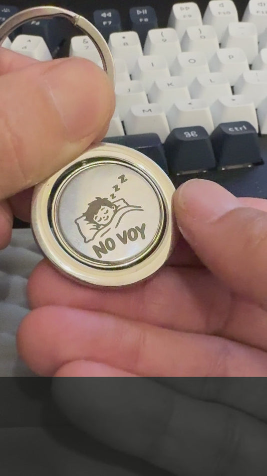 Llavero Spinner Giratorio De Decisiones Doble Cara Con Humor
