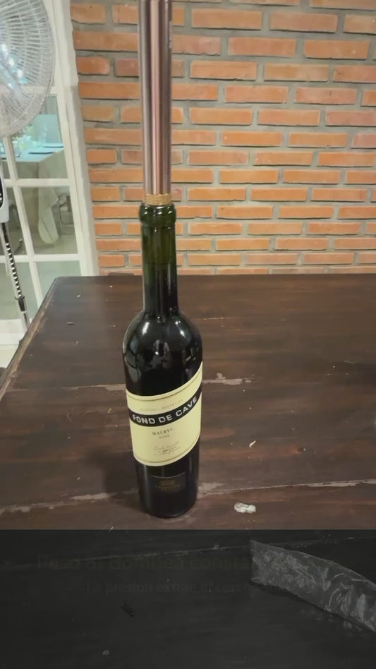 Sacacorchos aguja a presión, Metálico Premium Personalizado