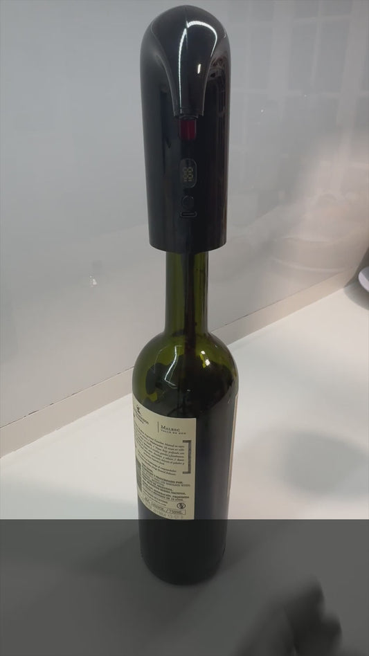 Decantador De Vino Automático Mini Con Aireador Eléctrico
