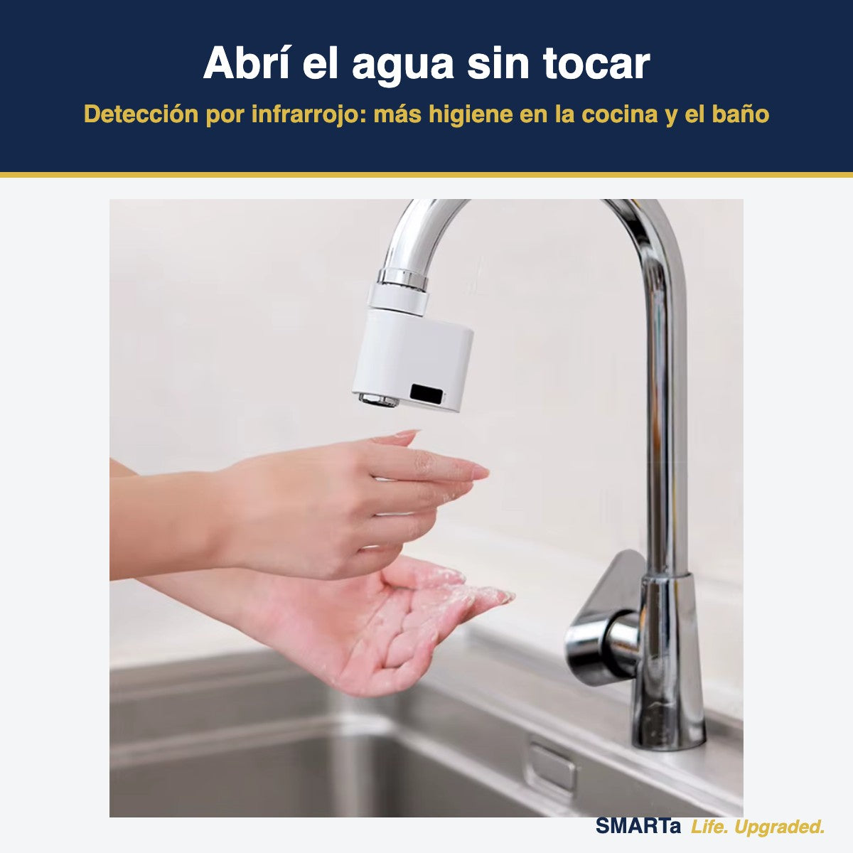Abrí el agua sin tocar la canilla