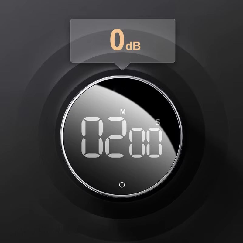 Giro silencioso del temporizador digital